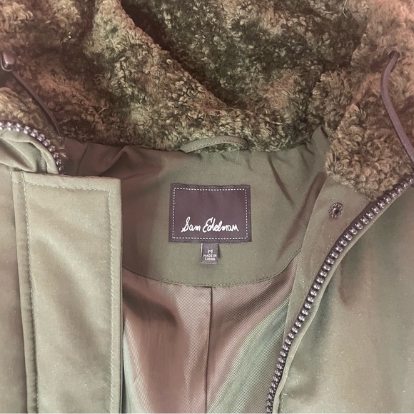 🧥Sam Edelman Olive Winter Coat with Faux Fur 🧥 - Picture 10 of 15